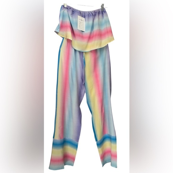 hers&Mine Pants - Multicolor Striped Women's Jumpsuit